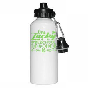 One Lucky Preschool Teacher St Patrick's Day Cute Gift Aluminum Water Bottle