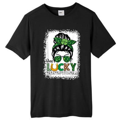 One Lucky Para St Patricks Day Shamrock Paraprofessional Tall Fusion ChromaSoft Performance T-Shirt