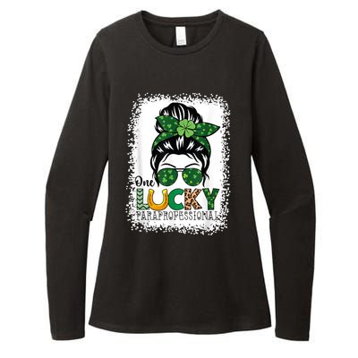 One Lucky Para St Patricks Day Shamrock Paraprofessional Womens CVC Long Sleeve Shirt