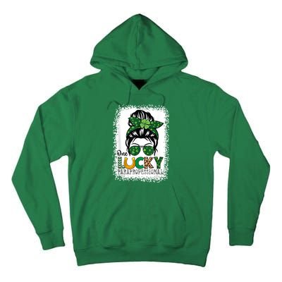 One Lucky Para St Patricks Day Shamrock Paraprofessional Tall Hoodie