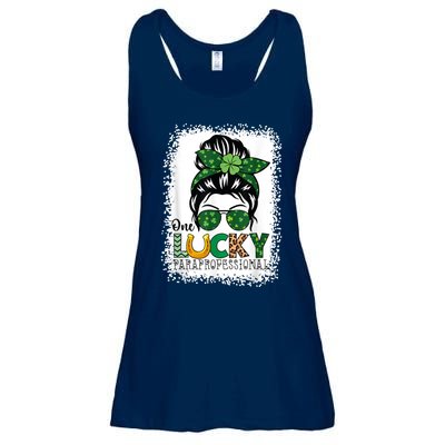 One Lucky Para St Patricks Day Shamrock Paraprofessional Ladies Essential Flowy Tank