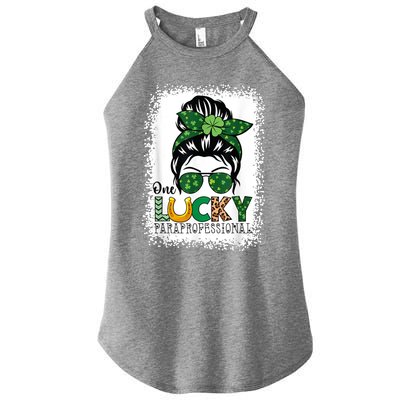 One Lucky Para St Patricks Day Shamrock Paraprofessional Women's Perfect Tri Rocker Tank