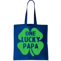 One Lucky Papa Gift St Patricks Day Daddy Shamrock Top Gift Tote Bag