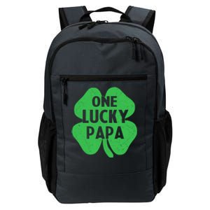 One Lucky Papa Gift St Patricks Day Daddy Shamrock Top Gift Daily Commute Backpack