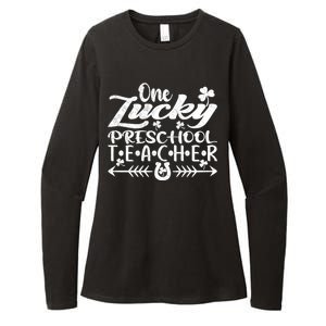 One Lucky Preschool Teacher St Patrick's Day Gift Womens CVC Long Sleeve Shirt