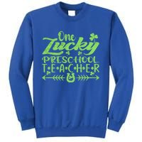 One Lucky Preschool Teacher St Patrick's Day Gift Sweatshirt