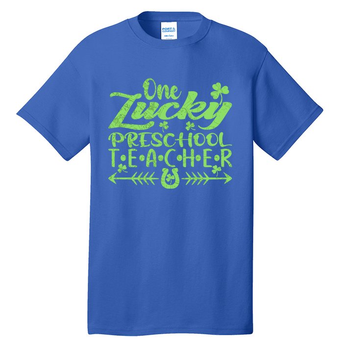 One Lucky Preschool Teacher St Patrick's Day Gift Tall T-Shirt