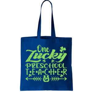 One Lucky Preschool Teacher St Patrick's Day Gift Tote Bag