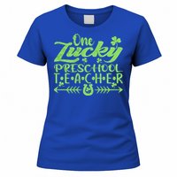 One Lucky Preschool Teacher St Patrick's Day Gift Women's T-Shirt