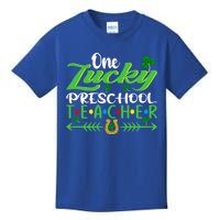 One Lucky Preschool Teacher St Patrick's Day For Teacher Gift Kids T-Shirt