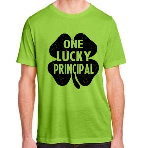 One Lucky Principal Gift Teacher St Patricks Day Shamrock Cute Gift Adult ChromaSoft Performance T-Shirt