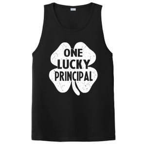 One Lucky Principal Gift Teacher St Patricks Day Shamrock Cute Gift PosiCharge Competitor Tank