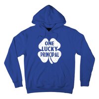 One Lucky Principal Gift Teacher St Patricks Day Shamrock Cute Gift Hoodie