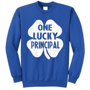 One Lucky Principal Gift Teacher St Patricks Day Shamrock Cute Gift Sweatshirt