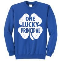 One Lucky Principal Gift Teacher St Patricks Day Shamrock Cute Gift Sweatshirt