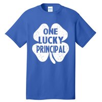 One Lucky Principal Gift Teacher St Patricks Day Shamrock Cute Gift Tall T-Shirt