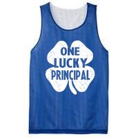 One Lucky Principal Gift Teacher St Patricks Day Shamrock Cute Gift Mesh Reversible Basketball Jersey Tank