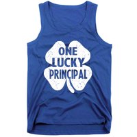 One Lucky Principal Gift Teacher St Patricks Day Shamrock Cute Gift Tank Top