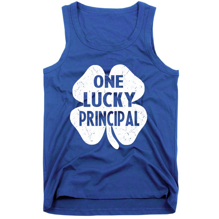 One Lucky Principal Gift Teacher St Patricks Day Shamrock Cute Gift Tank Top