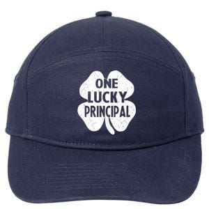 One Lucky Principal Gift Teacher St Patricks Day Shamrock Cute Gift 7-Panel Snapback Hat