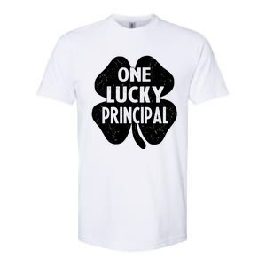 One Lucky Principal Gift Teacher St Patricks Day Shamrock Cute Gift Softstyle CVC T-Shirt