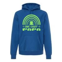 One Lucky Papa Meaningful Gift St Patrick's Day Funny For Daddy Gift Premium Hoodie