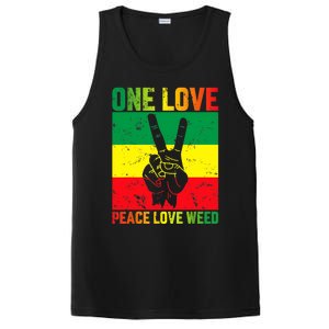 One Love Pride Jamaica Caribbean Rasta Vacation PosiCharge Competitor Tank