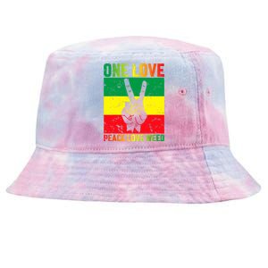 One Love Pride Jamaica Caribbean Rasta Vacation Tie-Dyed Bucket Hat