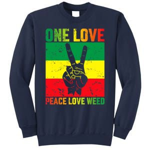 One Love Pride Jamaica Caribbean Rasta Vacation Sweatshirt