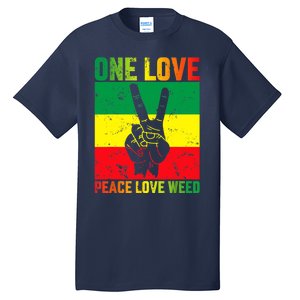 One Love Pride Jamaica Caribbean Rasta Vacation Tall T-Shirt