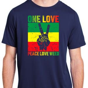 One Love Pride Jamaica Caribbean Rasta Vacation Adult ChromaSoft Performance T-Shirt