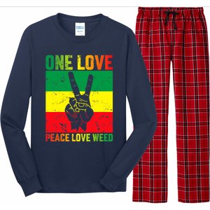 One Love Pride Jamaica Caribbean Rasta Vacation Long Sleeve Pajama Set