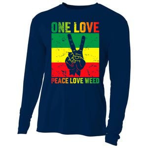 One Love Pride Jamaica Caribbean Rasta Vacation Cooling Performance Long Sleeve Crew