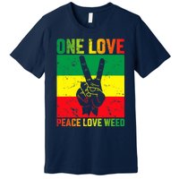 One Love Pride Jamaica Caribbean Rasta Vacation Premium T-Shirt