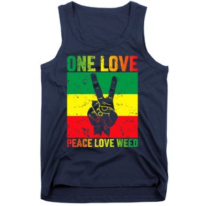 One Love Pride Jamaica Caribbean Rasta Vacation Tank Top