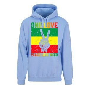 One Love Pride Jamaica Caribbean Rasta Vacation Unisex Surf Hoodie