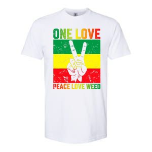 One Love Pride Jamaica Caribbean Rasta Vacation Softstyle CVC T-Shirt