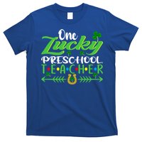 One Lucky Preschool Teacher St Patrick's Day For Teacher Cool Gift T-Shirt