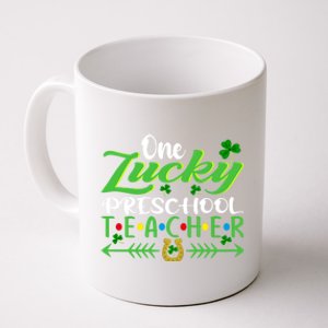 One Lucky Preschool Teacher St Patrick's Day For Teacher Cool Gift Coffee Mug