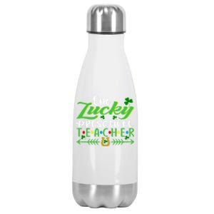 One Lucky Preschool Teacher St Patrick's Day For Teacher Cool Gift Stainless Steel Insulated Water Bottle