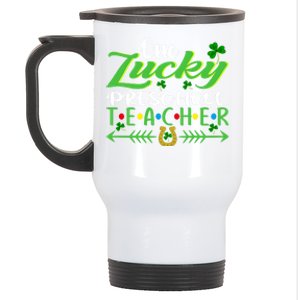 One Lucky Preschool Teacher St Patrick's Day For Teacher Cool Gift Stainless Steel Travel Mug