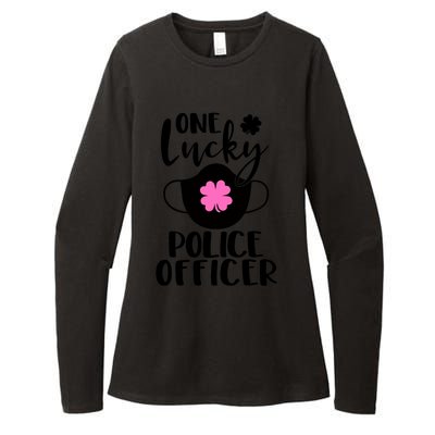 One Lucky Police Officer St Patrick's Day Cop Gift Womens CVC Long Sleeve Shirt