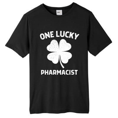 One Lucky Pharmacist St Patricks Day Green Shamrock Leaf Tall Fusion ChromaSoft Performance T-Shirt