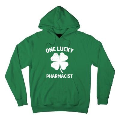 One Lucky Pharmacist St Patricks Day Green Shamrock Leaf Tall Hoodie