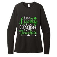 One Lucky Preschool Teacher St Patricks Day Irish Funny Womens CVC Long Sleeve Shirt