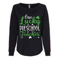 One Lucky Preschool Teacher St Patricks Day Irish Funny Womens California Wash Sweatshirt