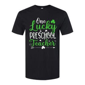 One Lucky Preschool Teacher St Patricks Day Irish Funny Softstyle CVC T-Shirt