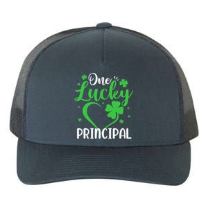 One Lucky Principal Heart Shamrock St Patricks Day School Cool Gift Yupoong Adult 5-Panel Trucker Hat