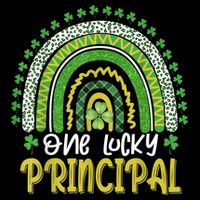 One Lucky Principal School Teacher St Patricks Day Rainbow Backpack