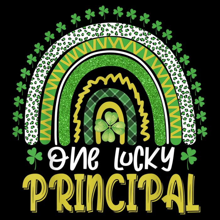 One Lucky Principal School Teacher St Patricks Day Rainbow Backpack